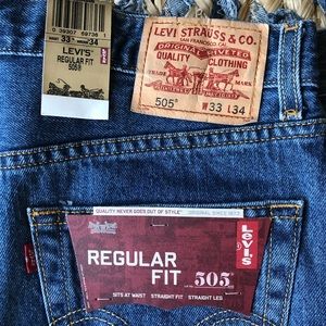 Men’s Levi’s regular fit 33x34  505 jeans